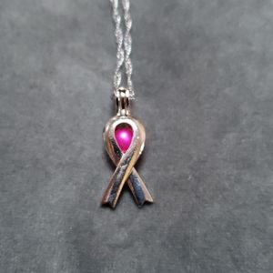 18k white gold plated pendant